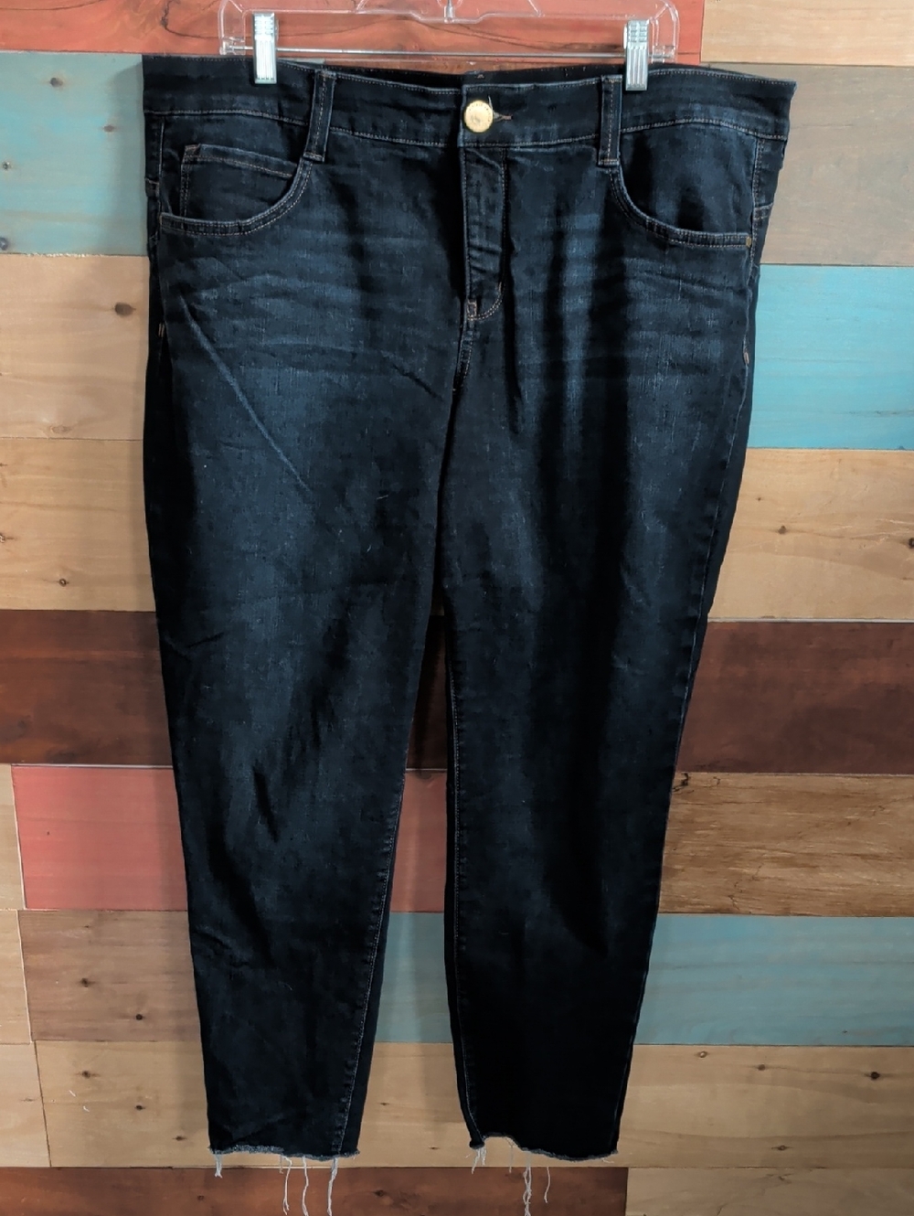Vintage America Black Skinny High-Rise Jeans
